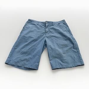 Travis Mathew Mens Blue Chino Performance Golf Stretch Shorts Size 34